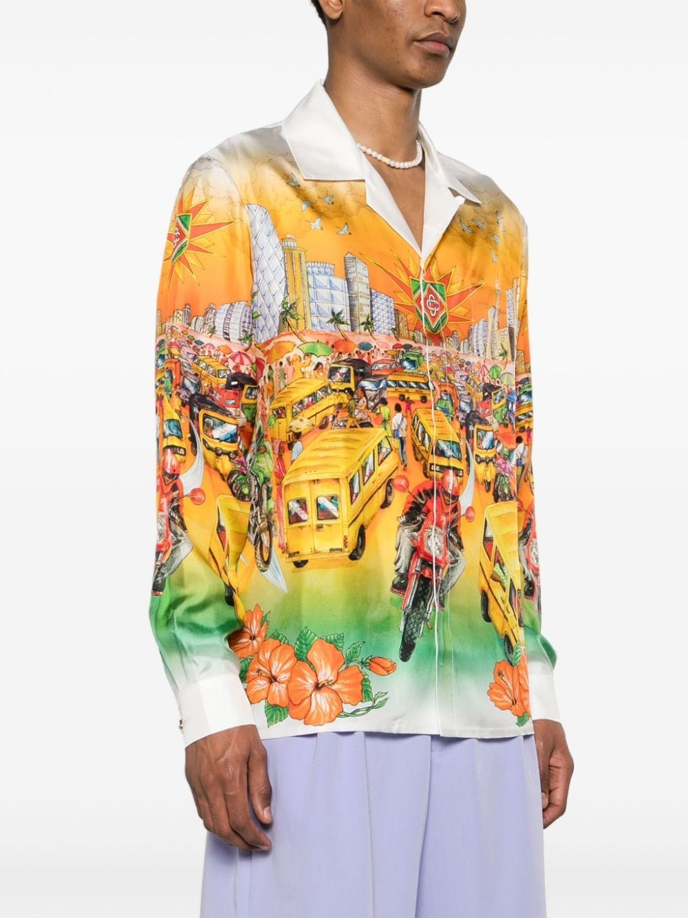 Traffic silk shirt - 3