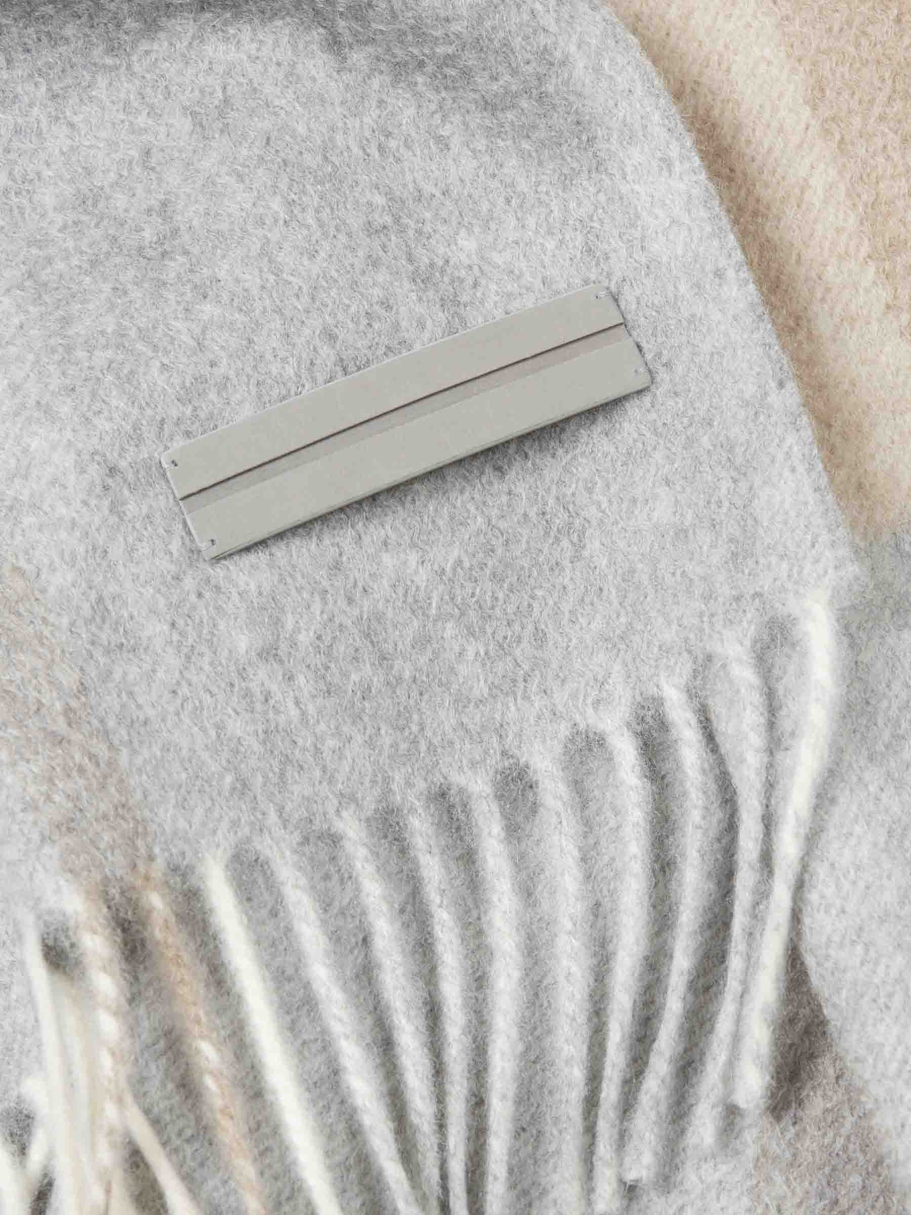 CHECK CASHMERE SCARF - 3