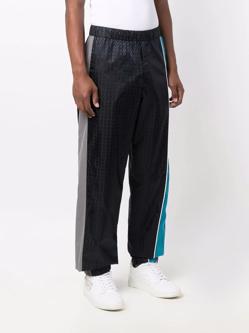 Optical Valentino-motif track pants - 3