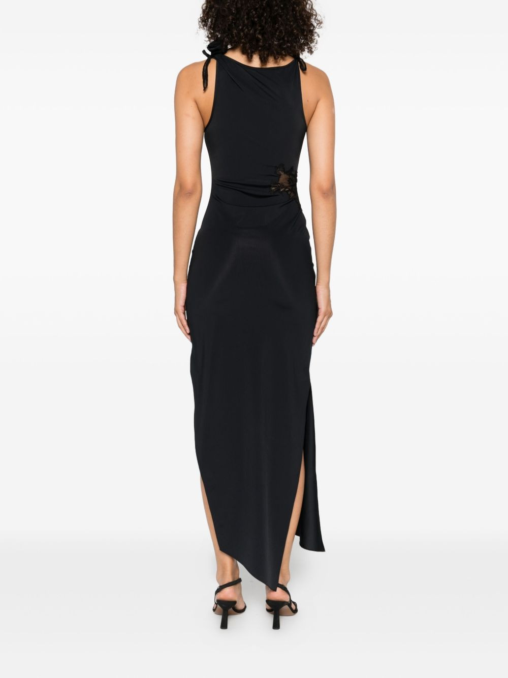 lace-embellished maxi dress - 4