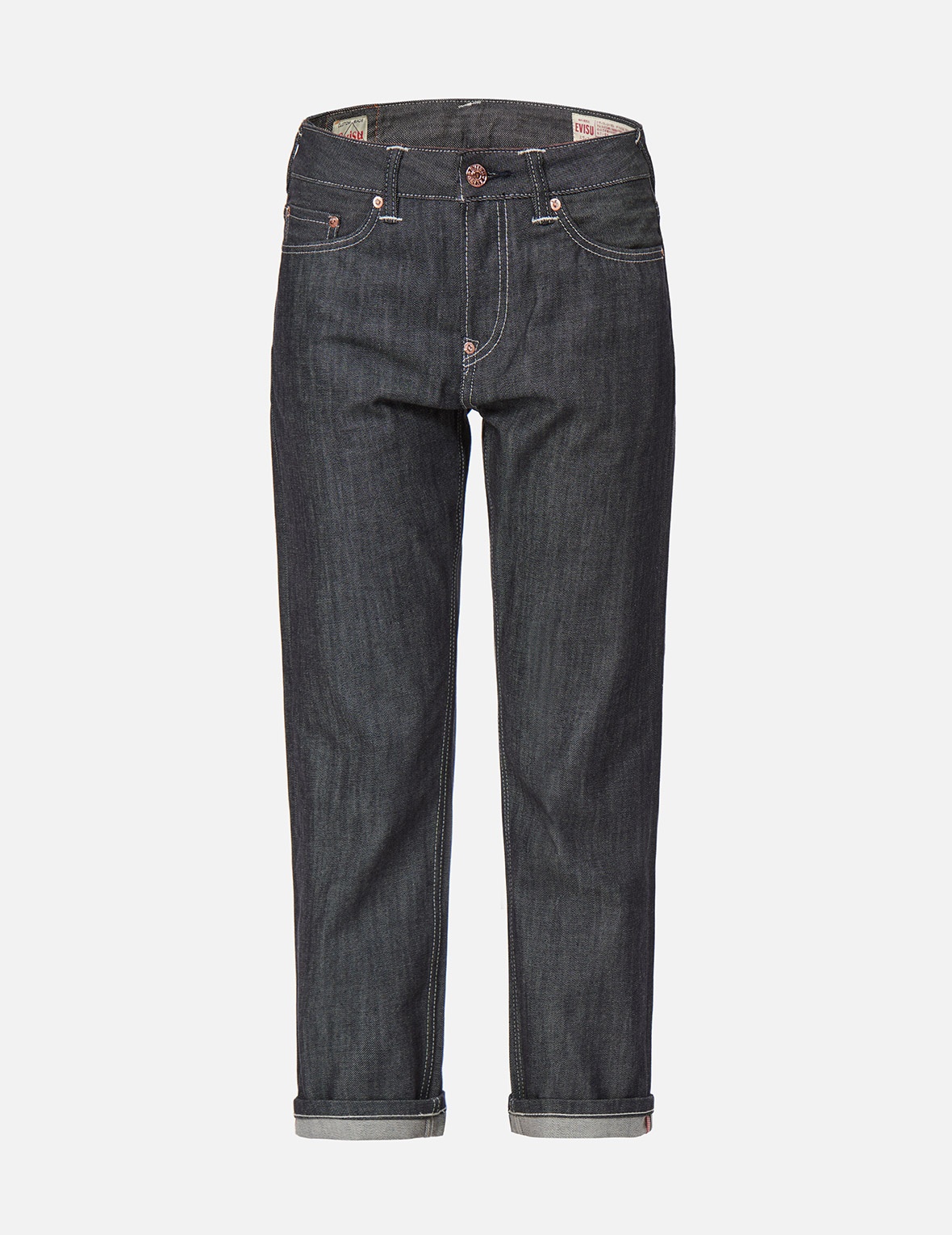 SAKURA EMBROIDERY AND BROCADE PRINT DAICOCK BOYFRIEND JEANS - 2
