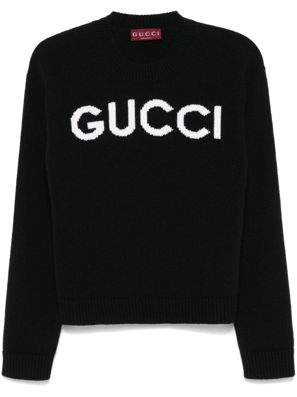 Logo wool crewneck sweater - 1