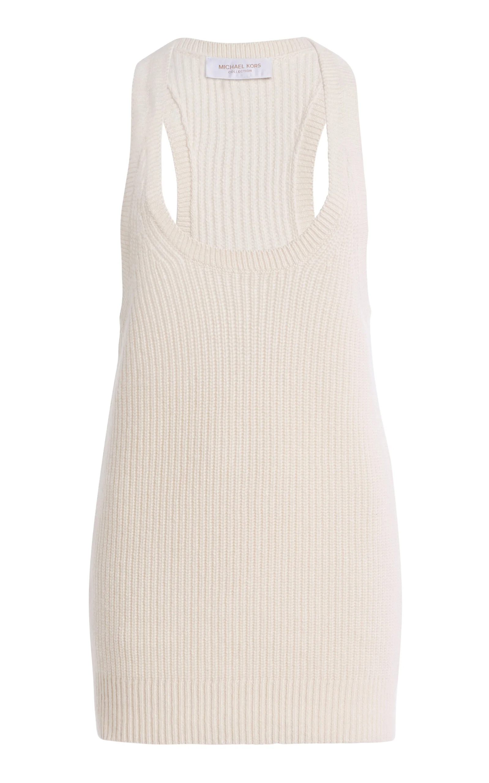 Racer Back Cashmere-Linen Tank Top - 1