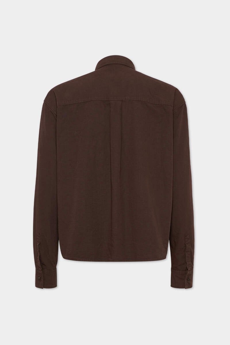 DSQUARED2 ICON NEW GENERATION RIPSTOP CROPPED SHIRT outlook