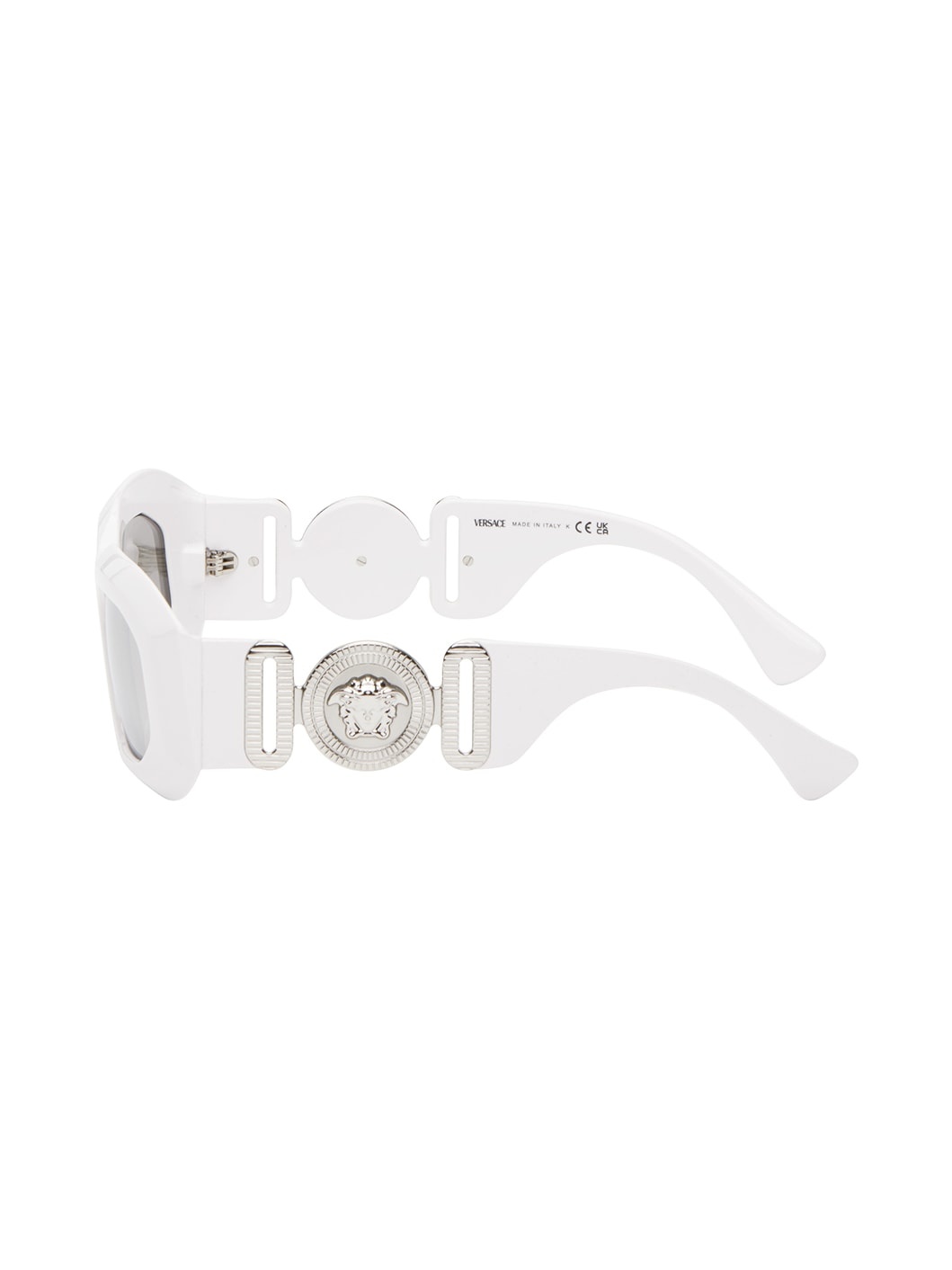 White Maxi Medusa Biggie Sunglasses - 3