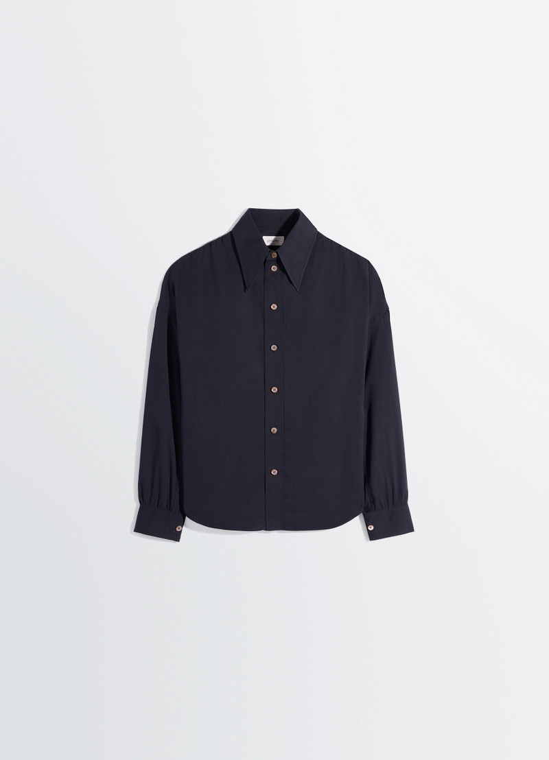 SOFT POINTED COLLAR SHIRT IN WASHED COTTON MUSLIN 1