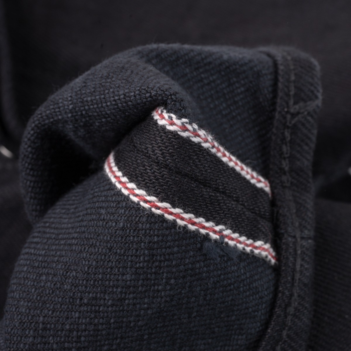 IH-555-SST-BLK 21oz Shinayaka Selvedge Denim Super Slim Cut Jeans - Black - 10