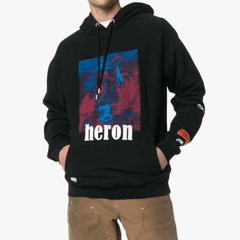 HERON PRESTON heron Hoodie 'Black' HMBB001S197570381088 - 3