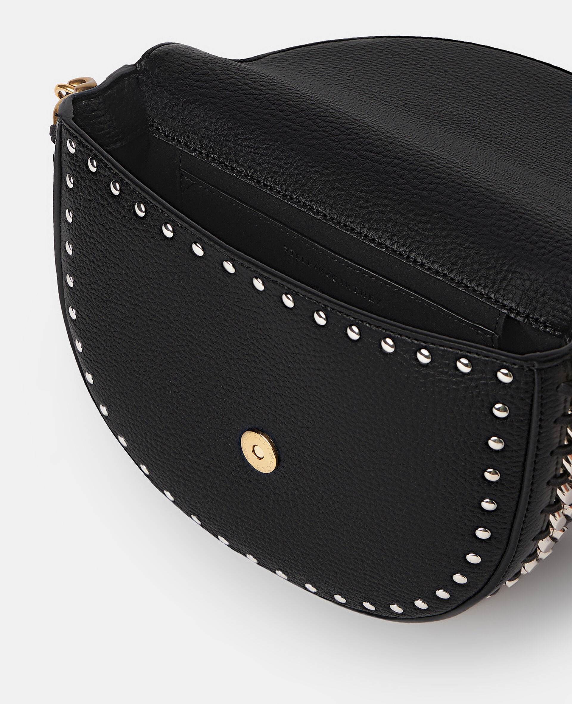Frayme Studded Grainy Alter Mat Medium Flap Shoulder Bag - 4