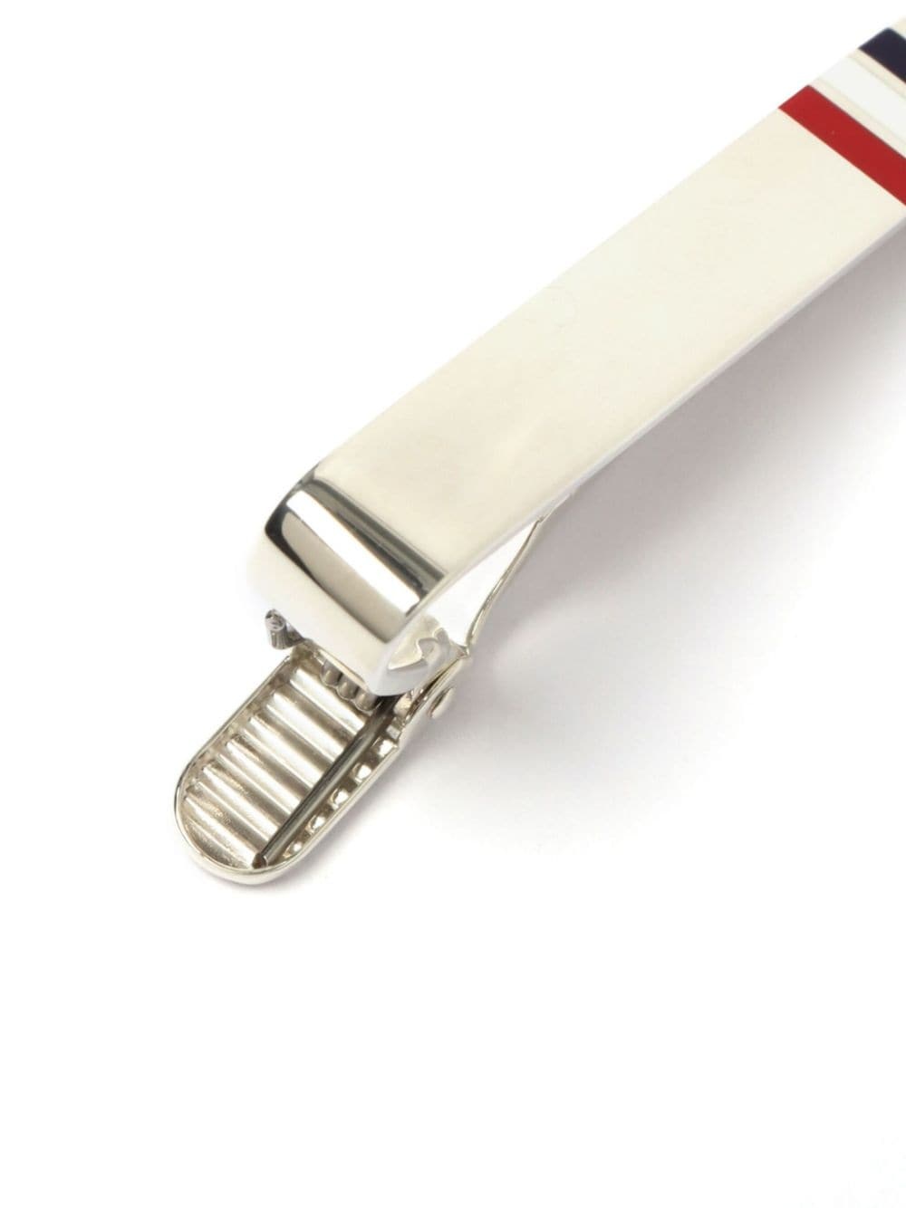 RWB-stripe sterling-silver tie bar - 4