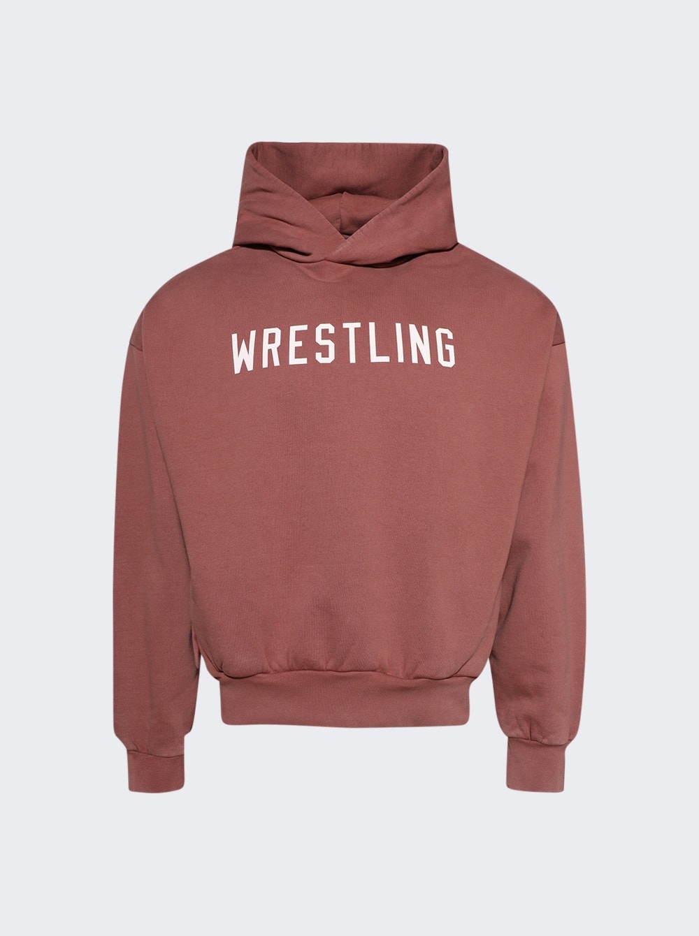 Heavy Fleece Vintage Shrunken Hoodie Crimson - 1