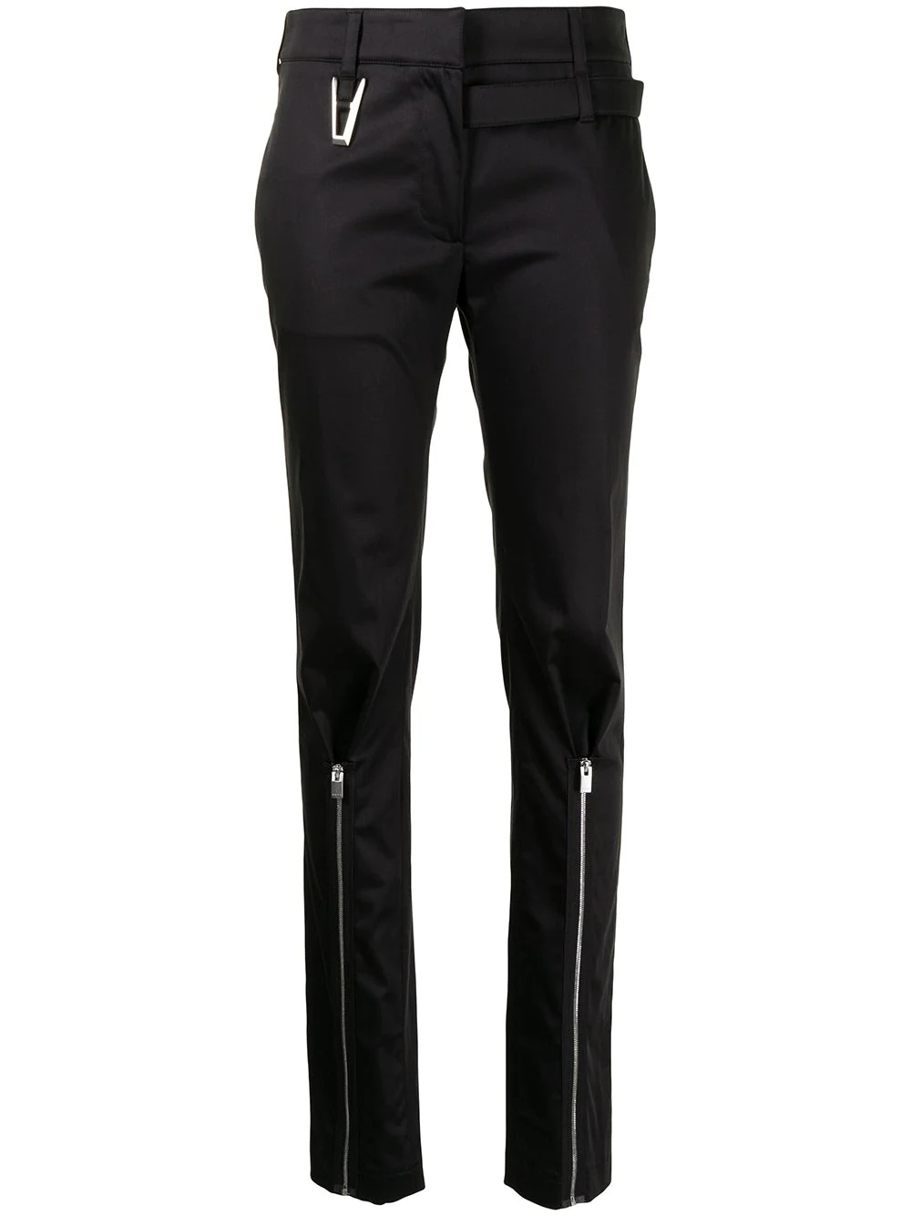 Punk zip-detail slim trousers - 1