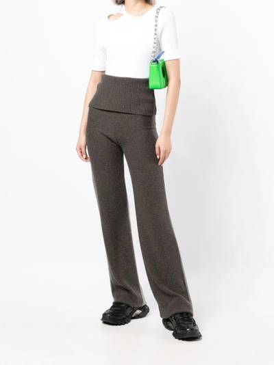 Off-White Languid straight leg knitted trousers outlook