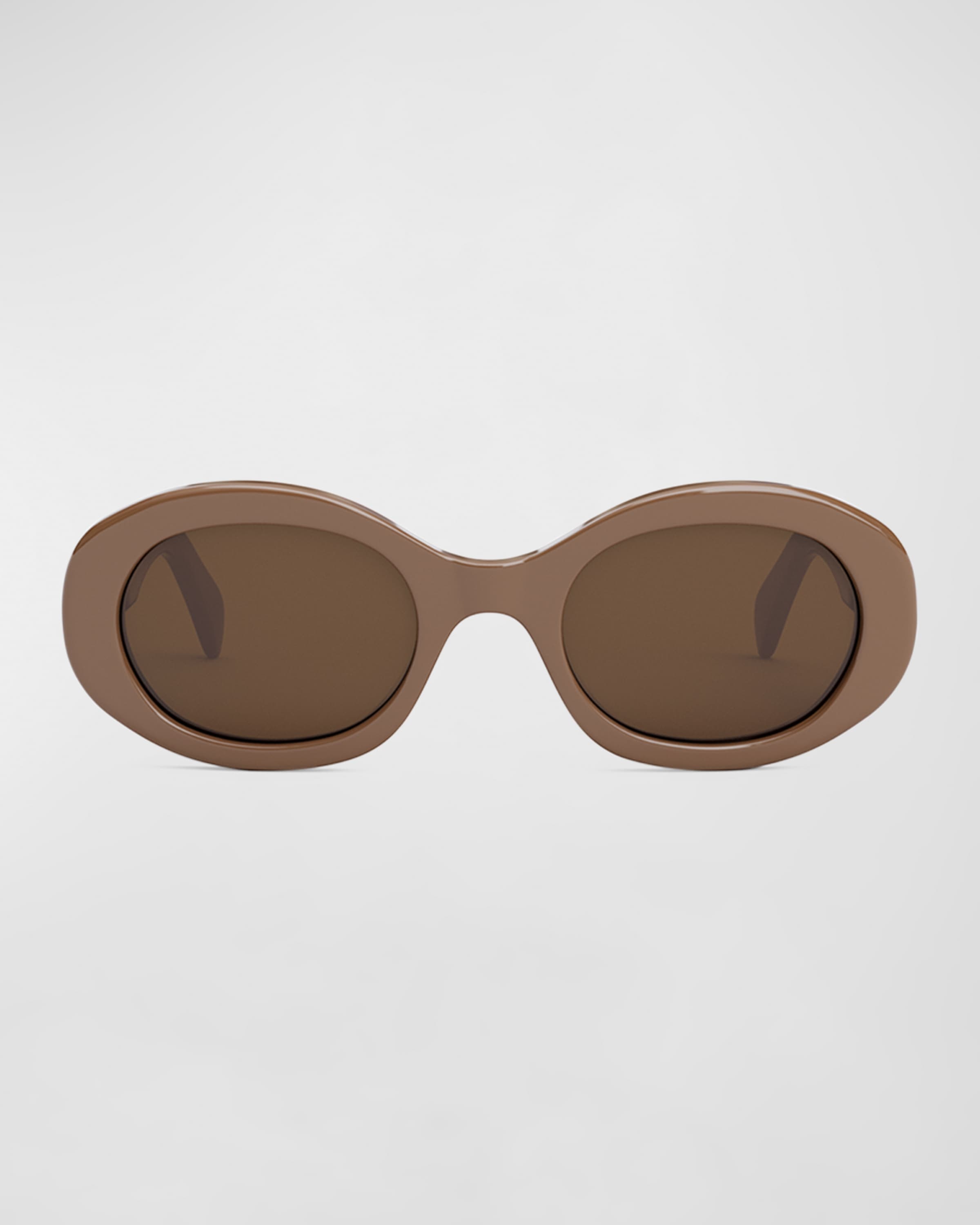 Triomphe Acetate Oval Sunglasses - 4