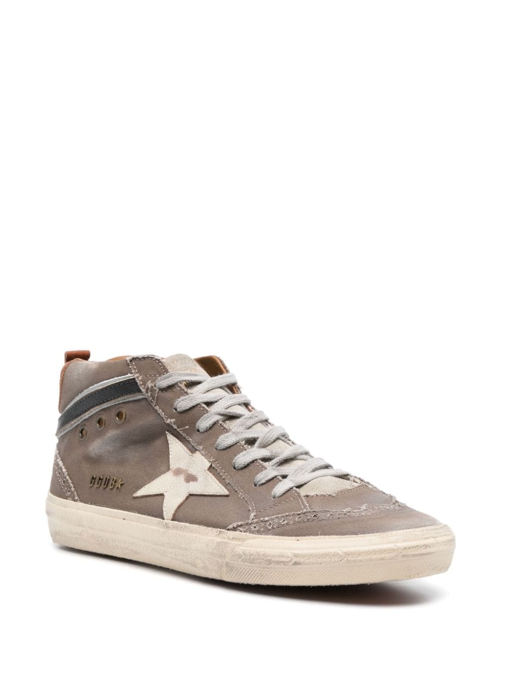 Mid Star distressed-effect sneakers - 2