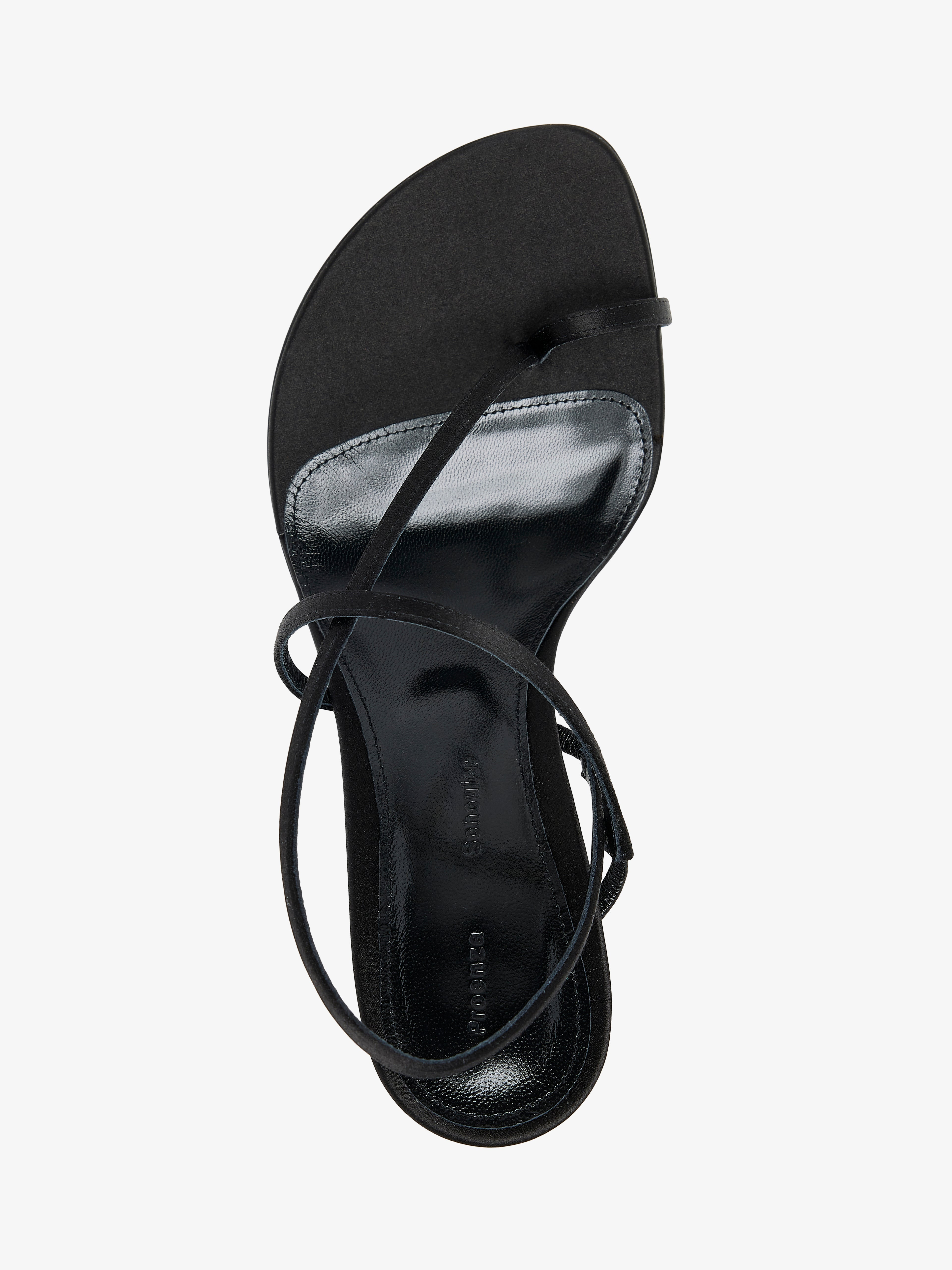 Tee Slingback Sandals in Satin - 3