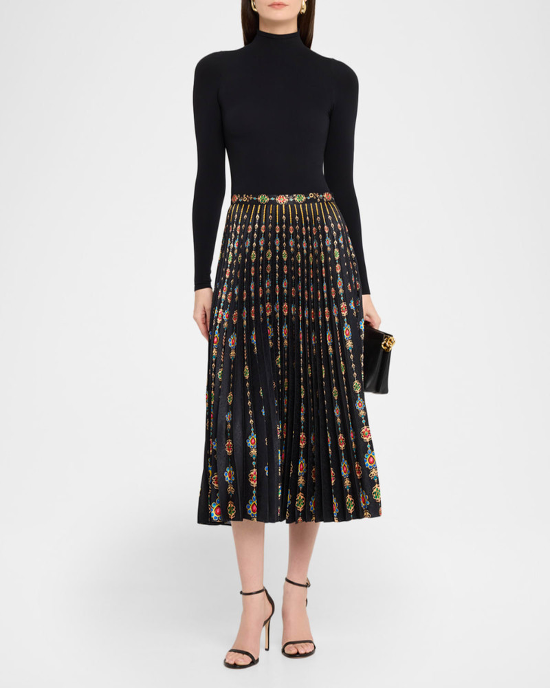 SALONI Kim Mosaic Stripe Skirt outlook