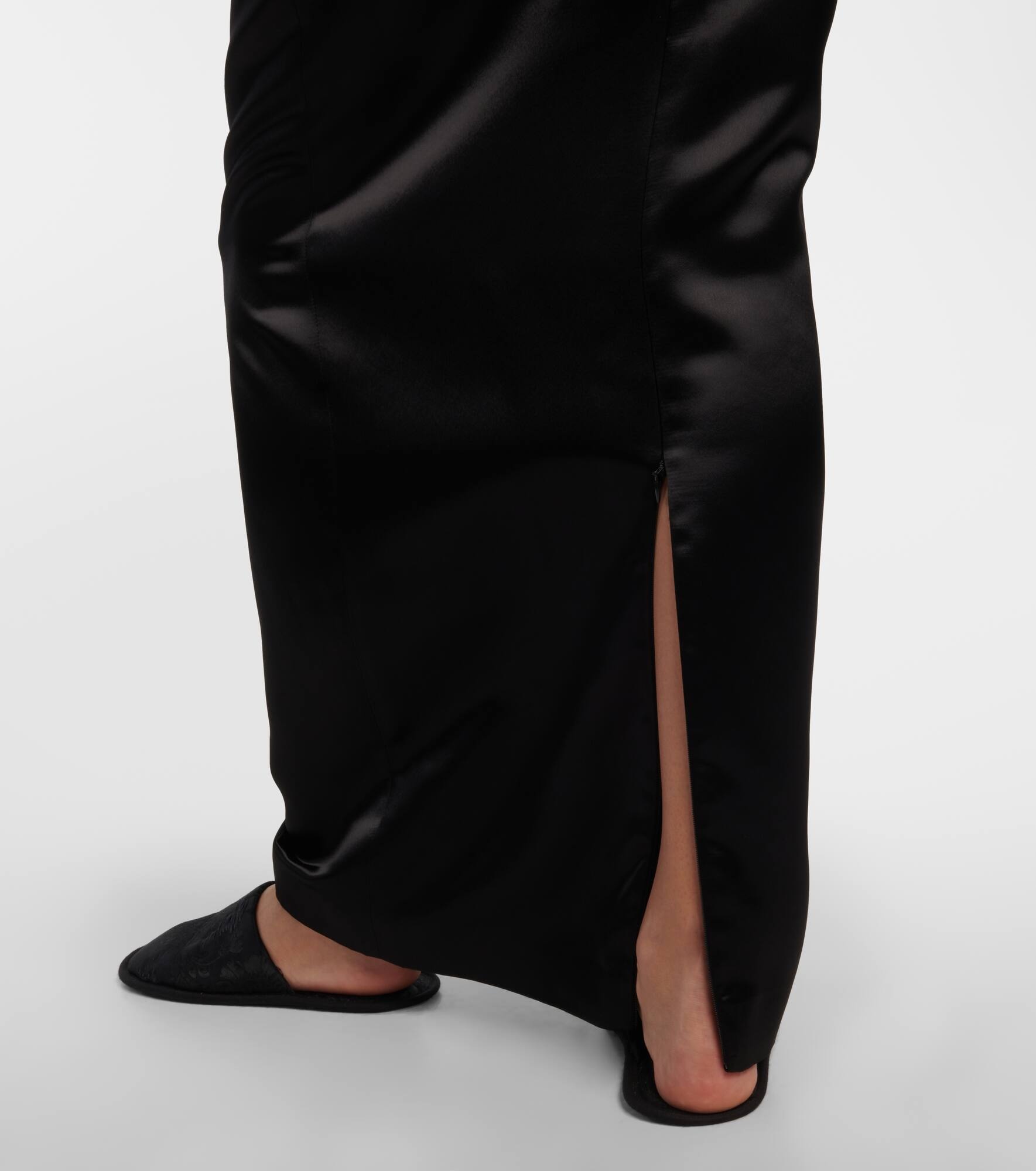 Bartelle satin maxi skirt - 5