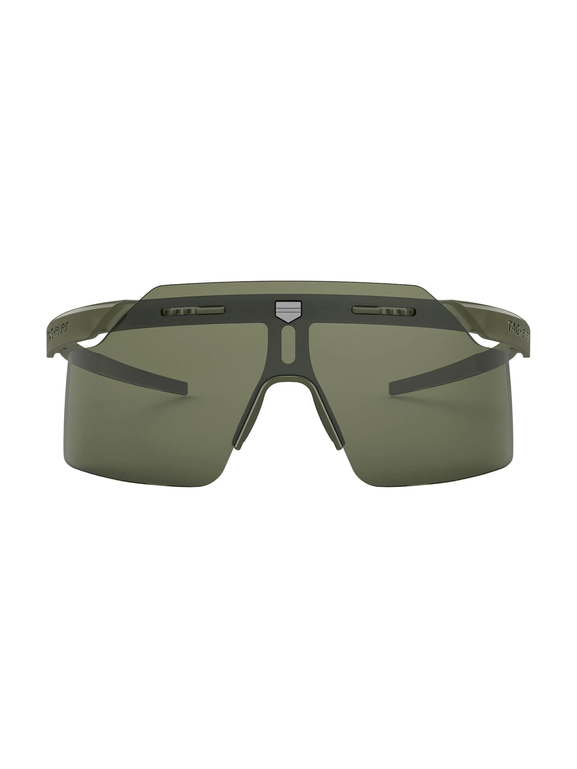Men's Shield Urban 137MM Mask Sunglasses - Matte Dark Green - 1