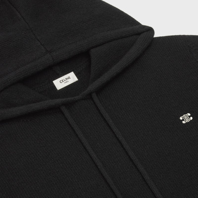 CELINE TRIOMPHE HOODED SWEATER IN CASHMERE WOOL outlook