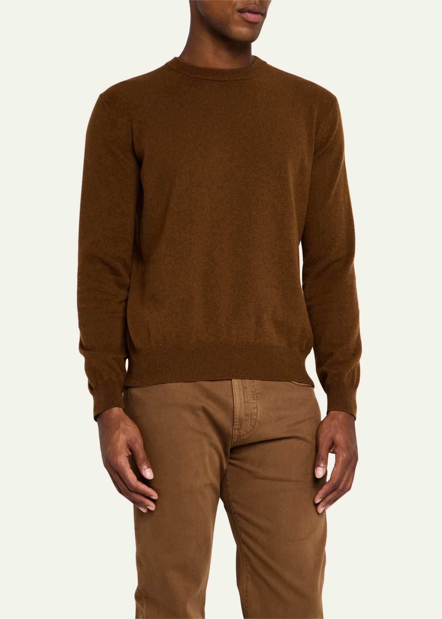 Men's Baby Cashmere Crewneck Sweater - 4