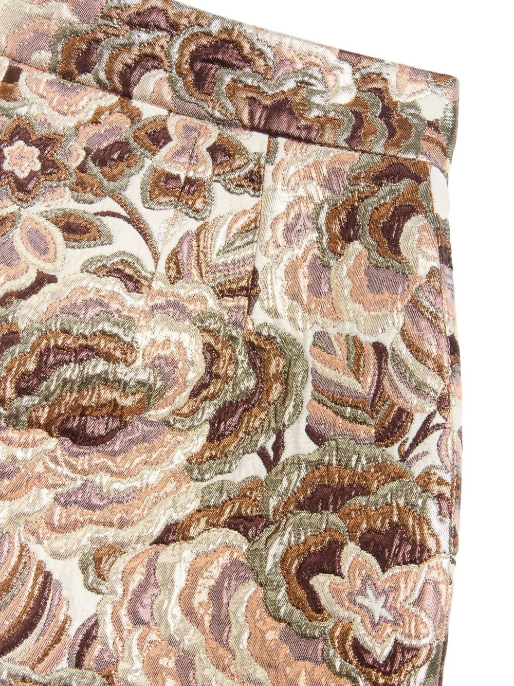 floral-jacquard shorts - 6