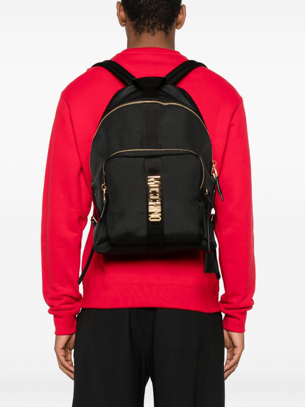 logo-plaque backpack - 2