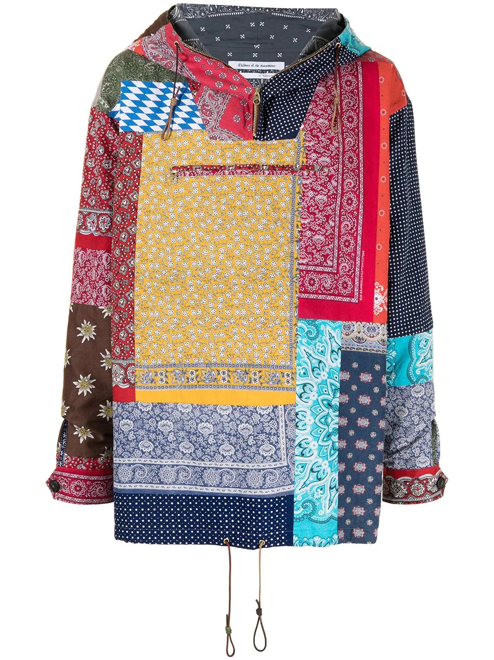 paisley-print hooded jacket - 1