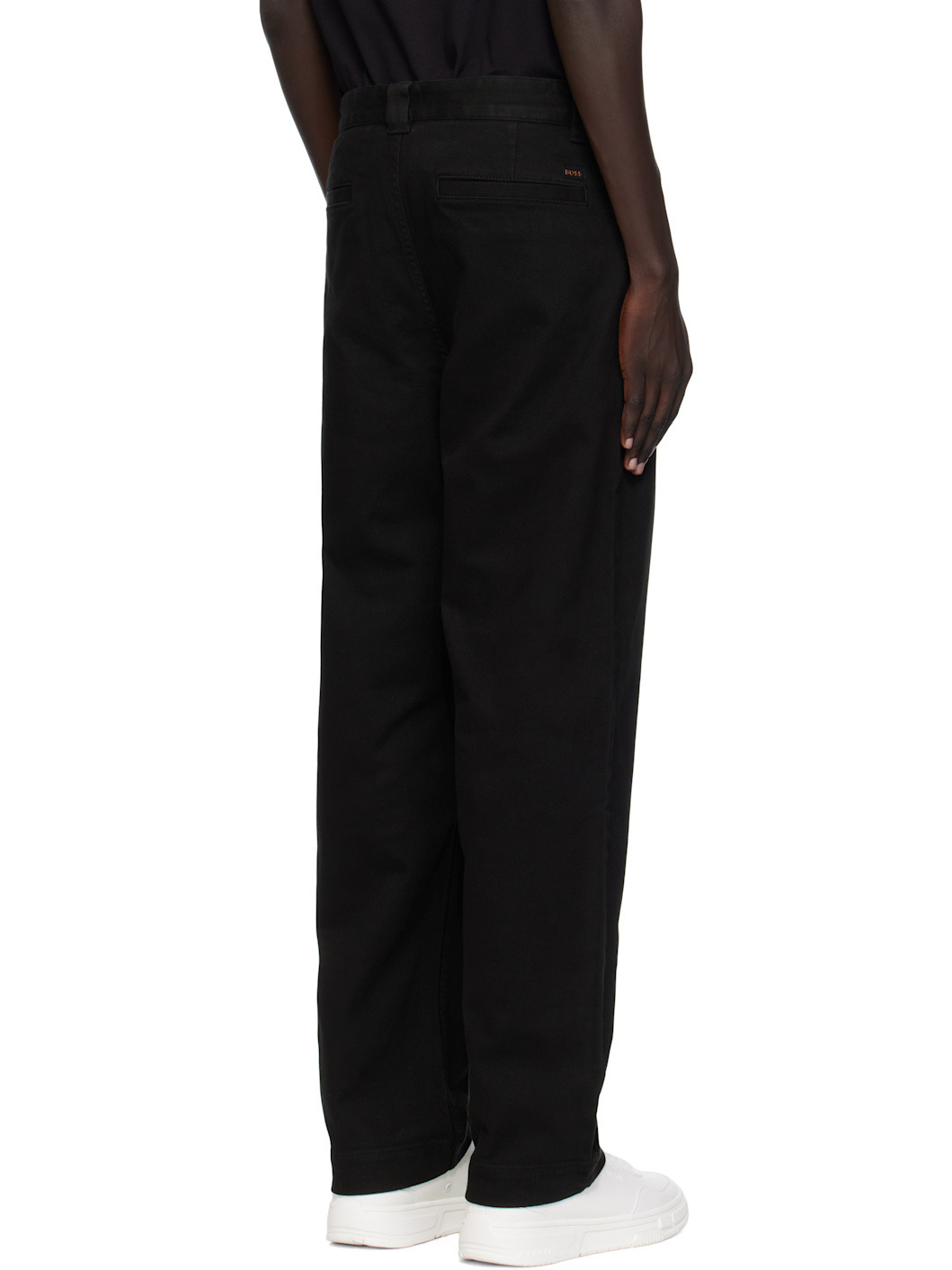 Black Straight Trousers - 3