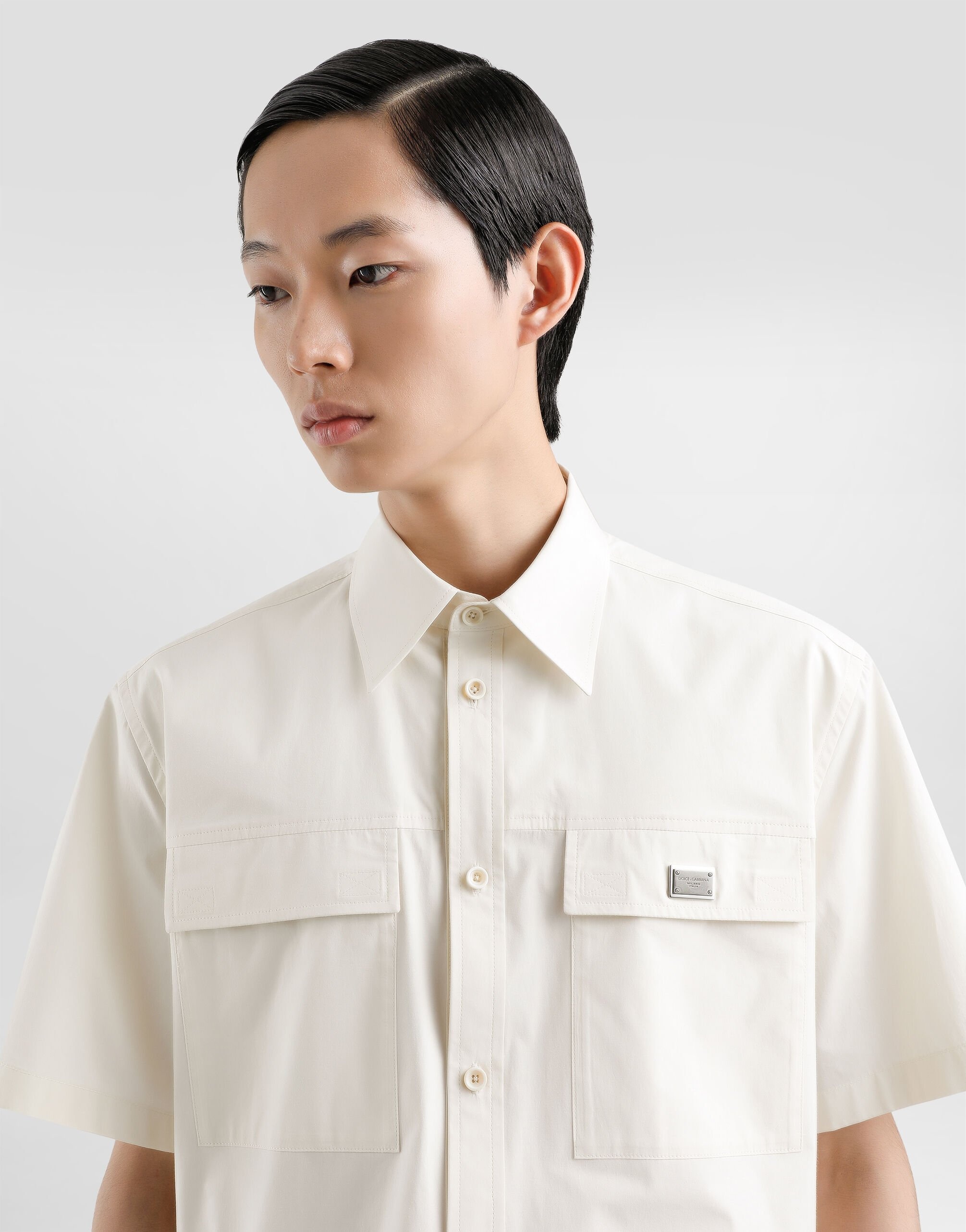 Poplin shirt with tag - 4
