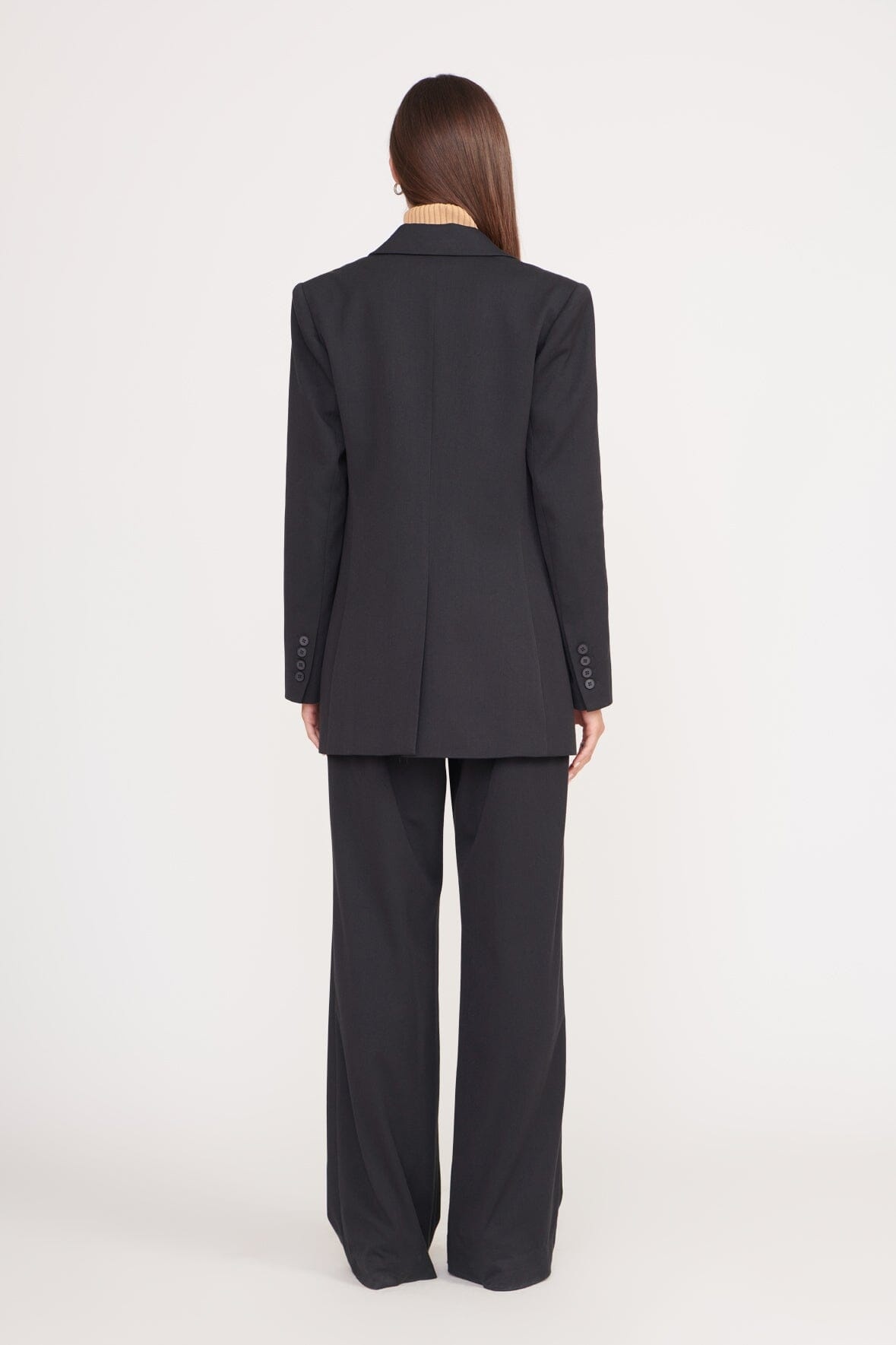 STAUD LUISA PANT BLACK SUITING - 9