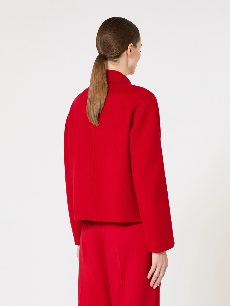 EDEN Wool, cashmere and silk boxy jacket - RED 4