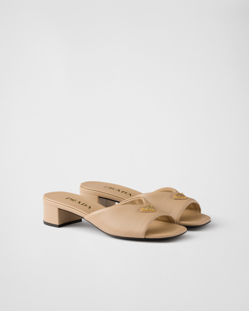 Padded nappa leather sandals 1