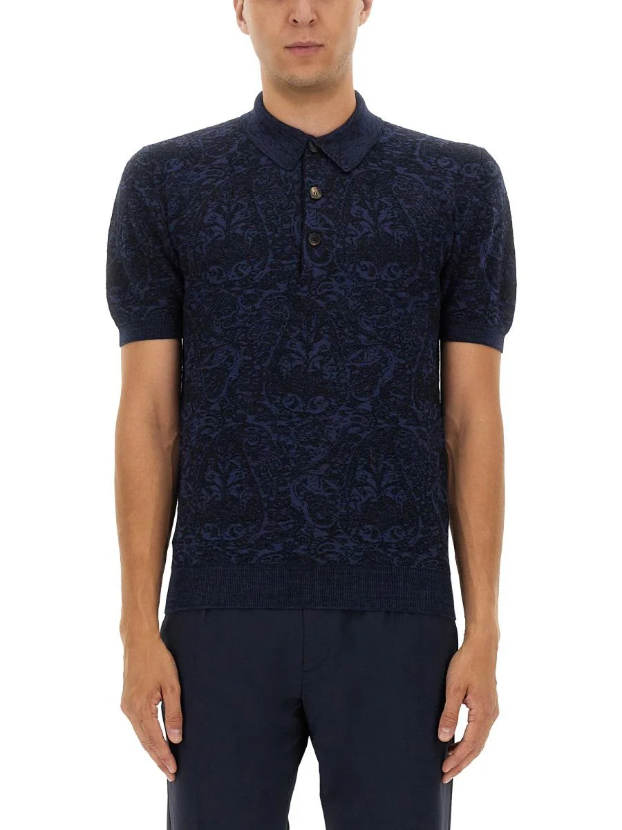 Etro Polo Shirt With Pegasus Embroidery - 1