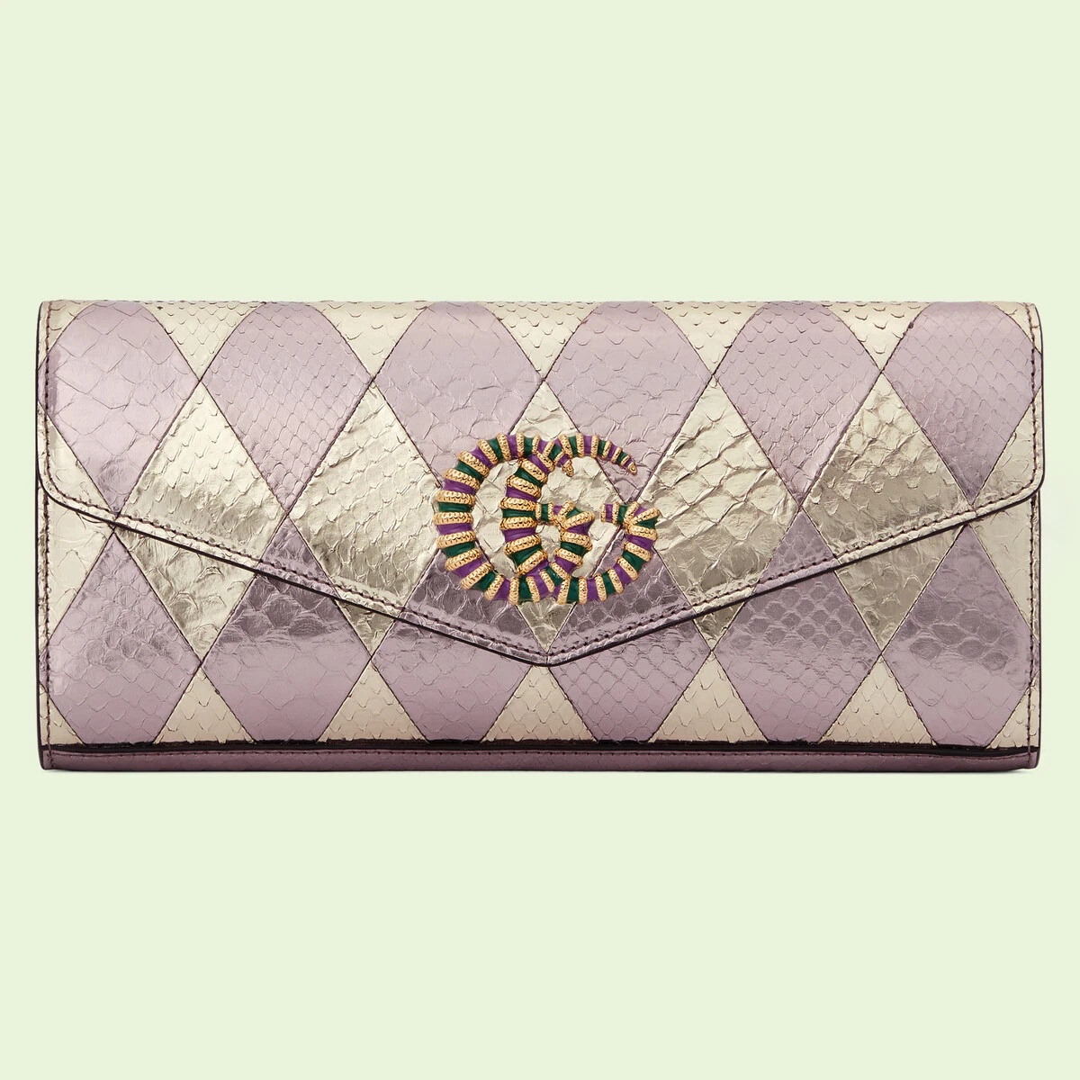 Gucci Nojum Broadway python clutch - 1