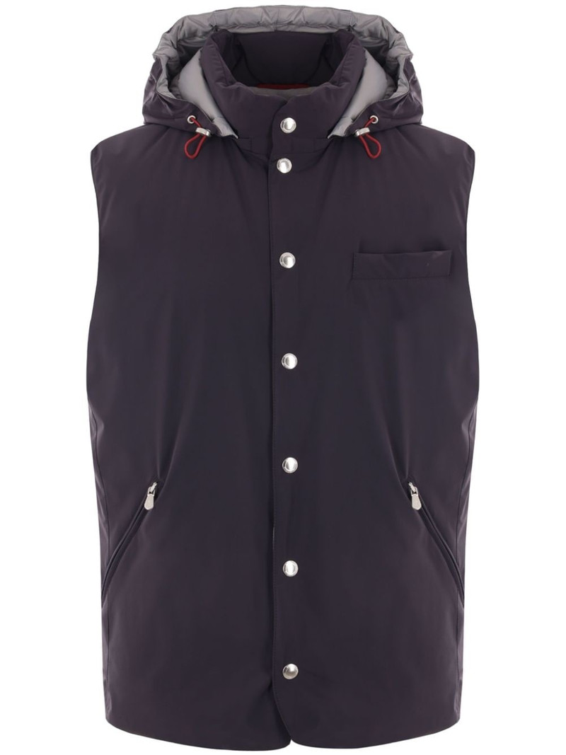 hooded down gilet 1