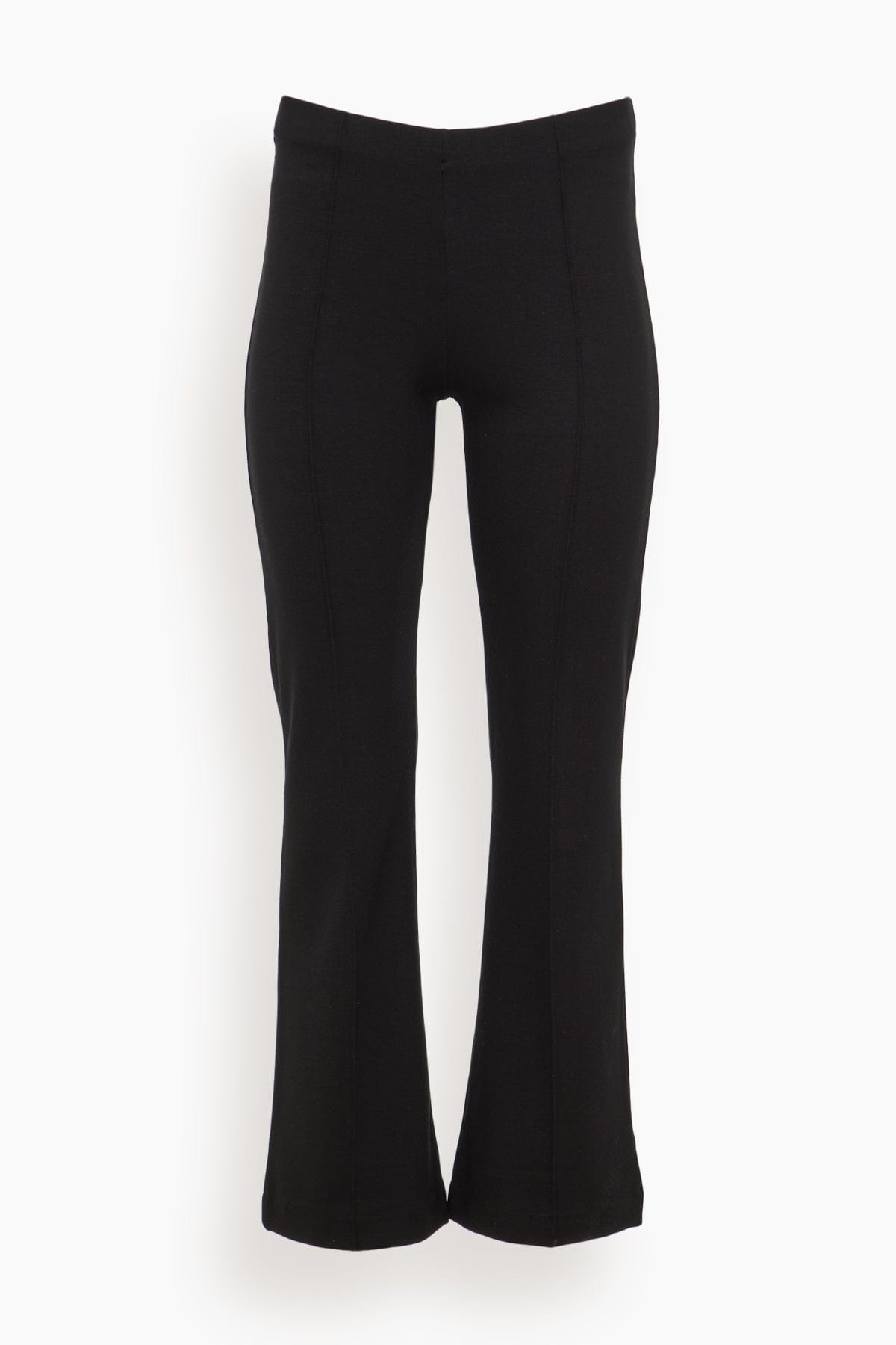 Jersey Cropped Leggings in Black - 1