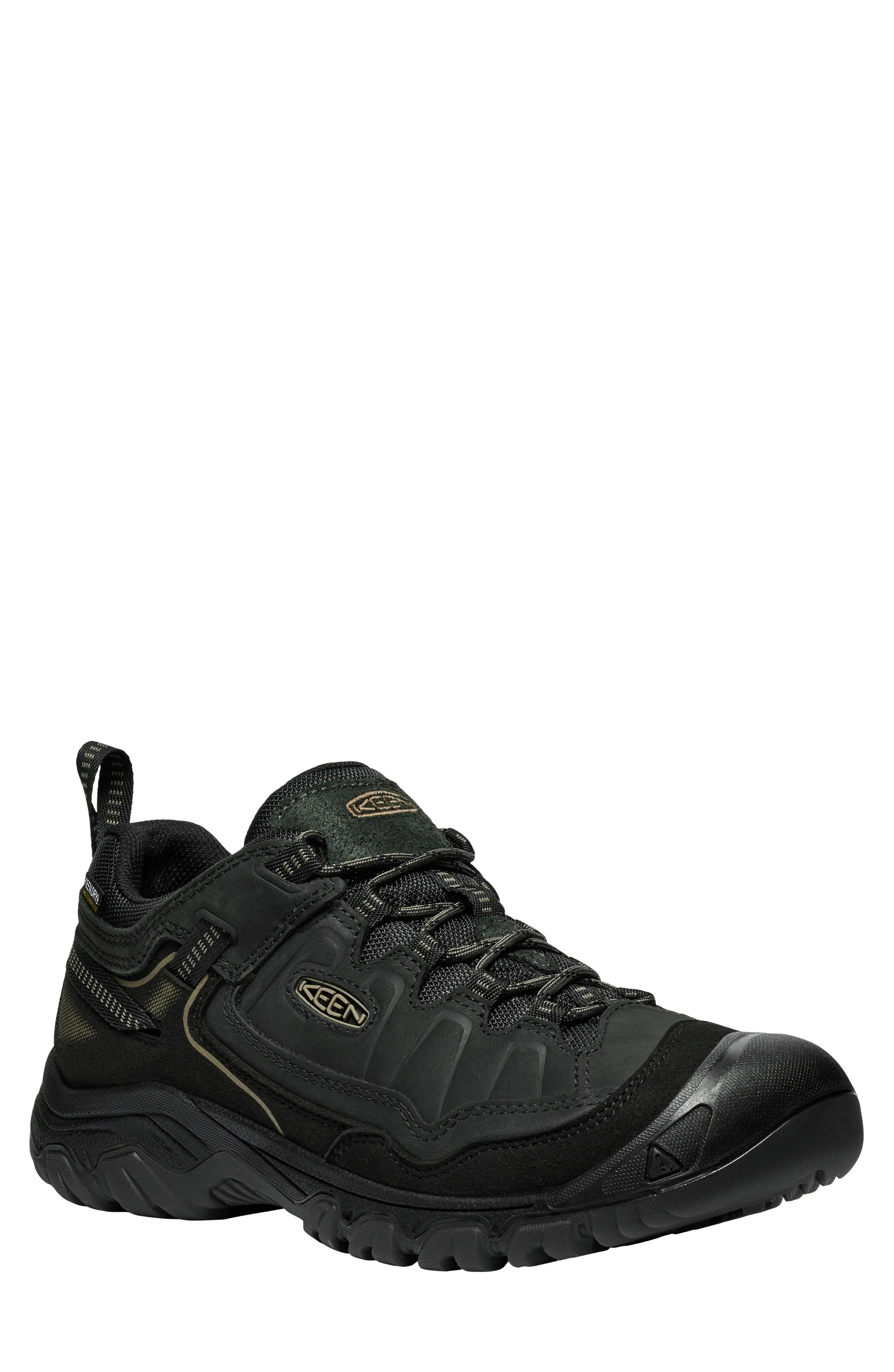 KEEN Targhee IV Waterproof Hiking Shoe in Triple Black at Nordstrom - 1