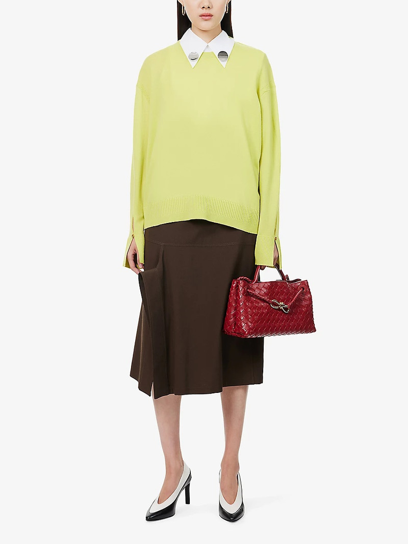 Stella McCartney Iconic plaque-embellishment wool jumper outlook