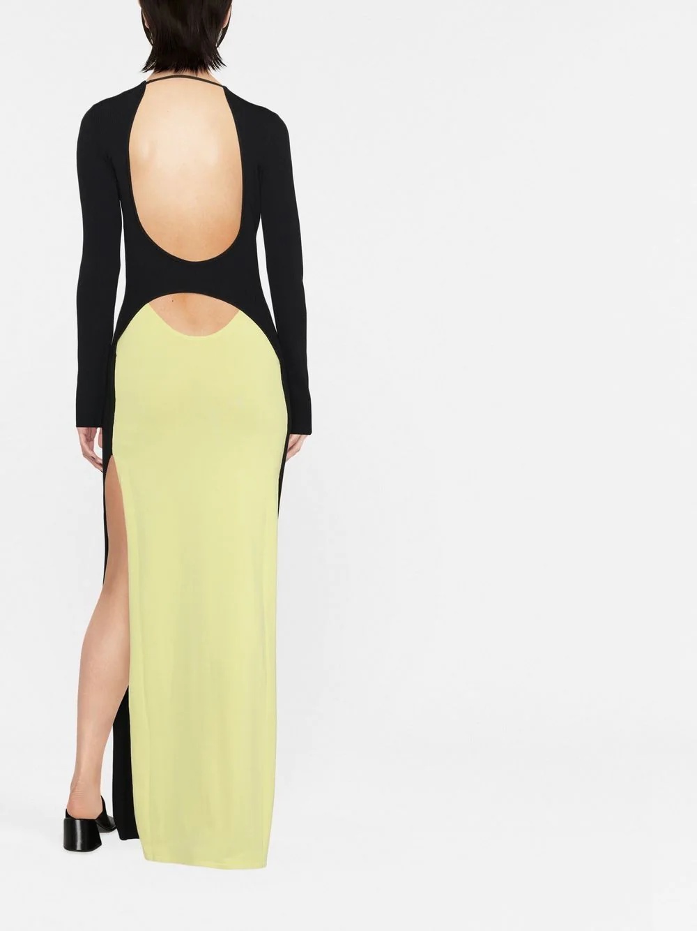 colour-block cut-out maxi dress - 2