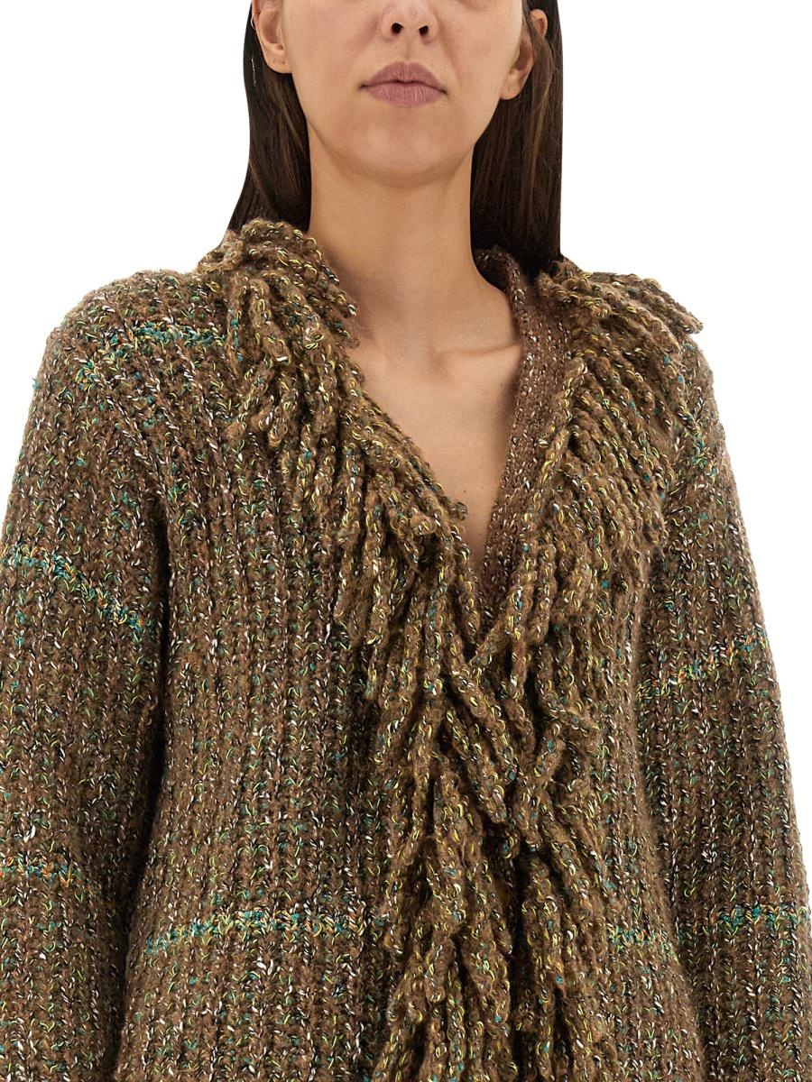 STELLA MCCARTNEY WOOL BLEND CARDIGAN - 4