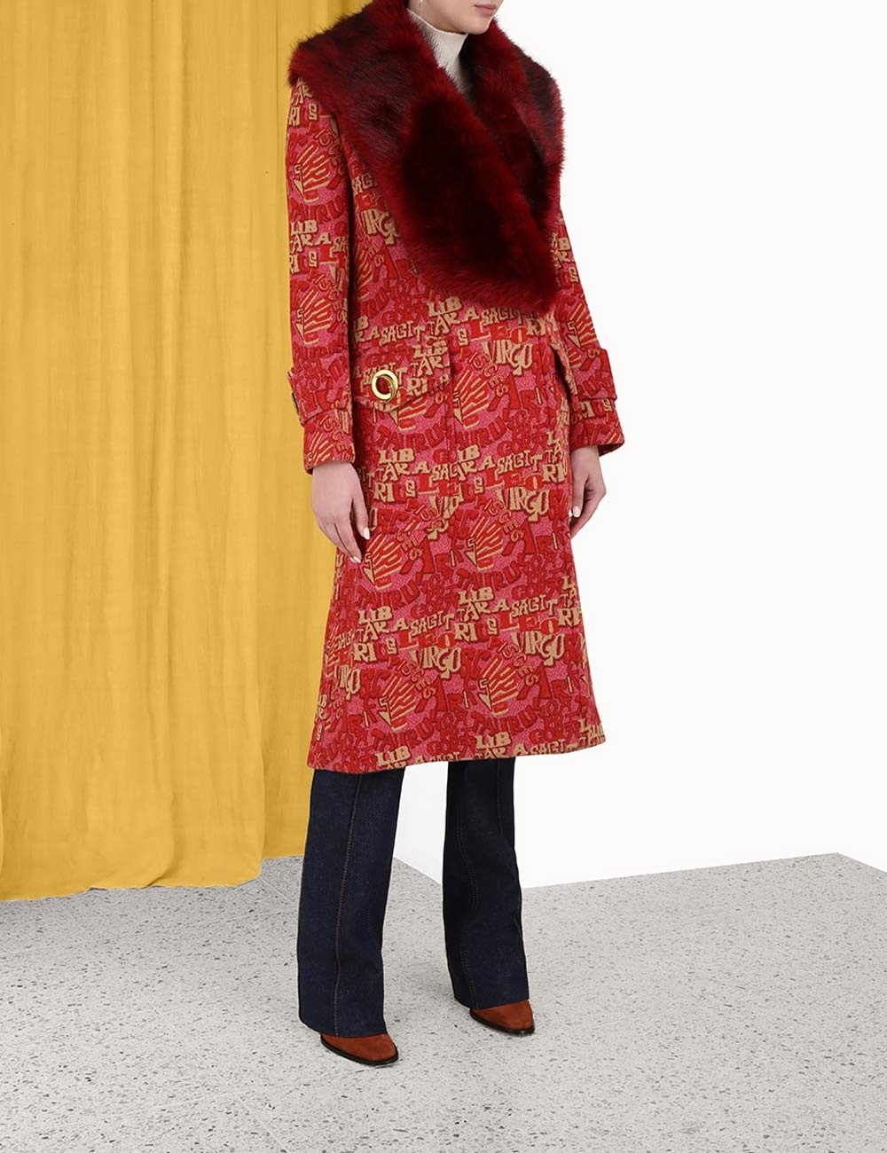 KALEIDOSCOPE FAUX FUR COAT - 3