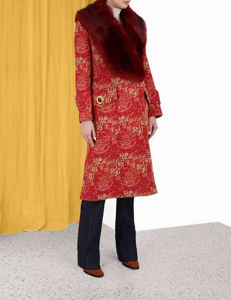 KALEIDOSCOPE FAUX FUR COAT 3