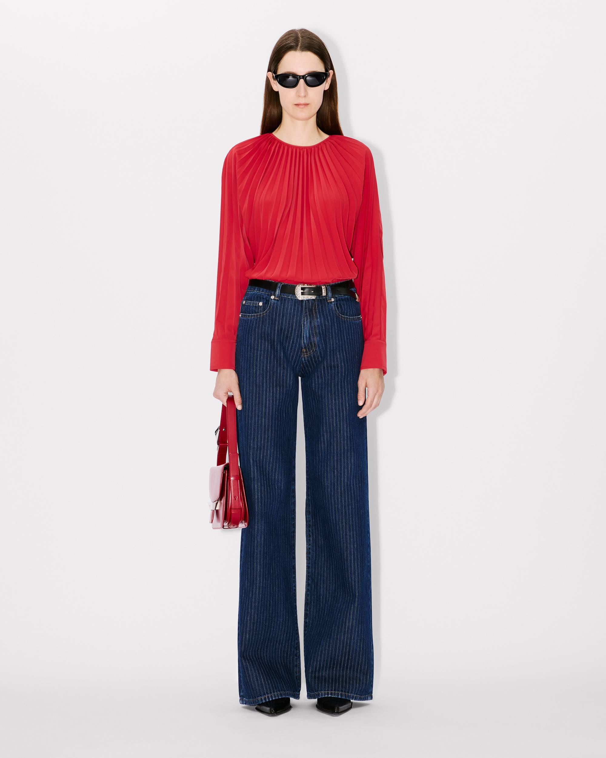 'Sun-ray' pleated blouse - 5