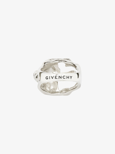 Givenchy G SKULL RING IN METAL AND ENAMEL outlook