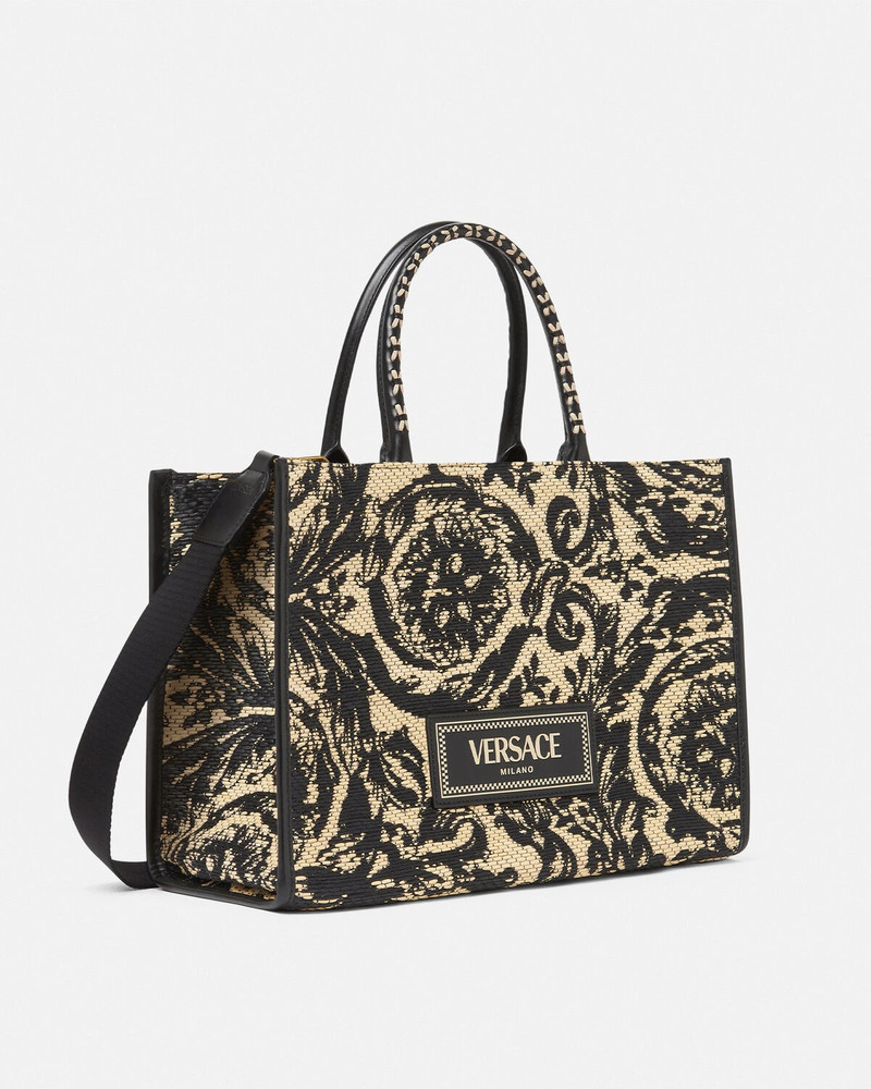 VERSACE Barocco Athena Raffia Medium Tote Bag outlook