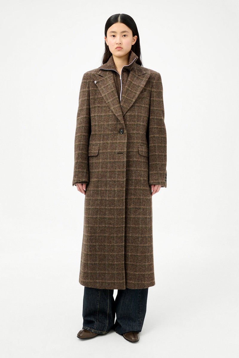 Our Legacy Manta Coat Dorf Check Boiled Alp Wool outlook