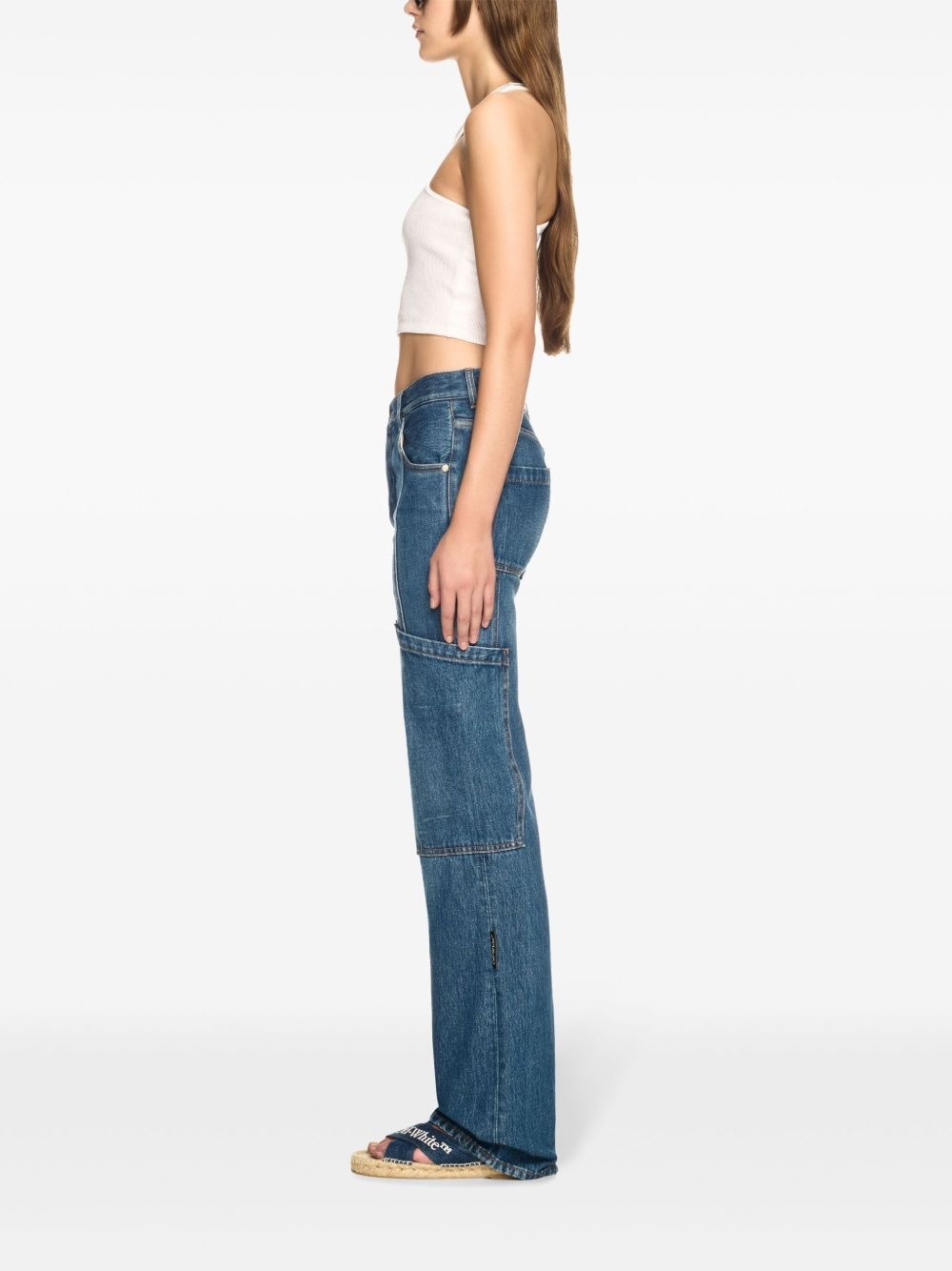 straight-leg cargo jeans - 3