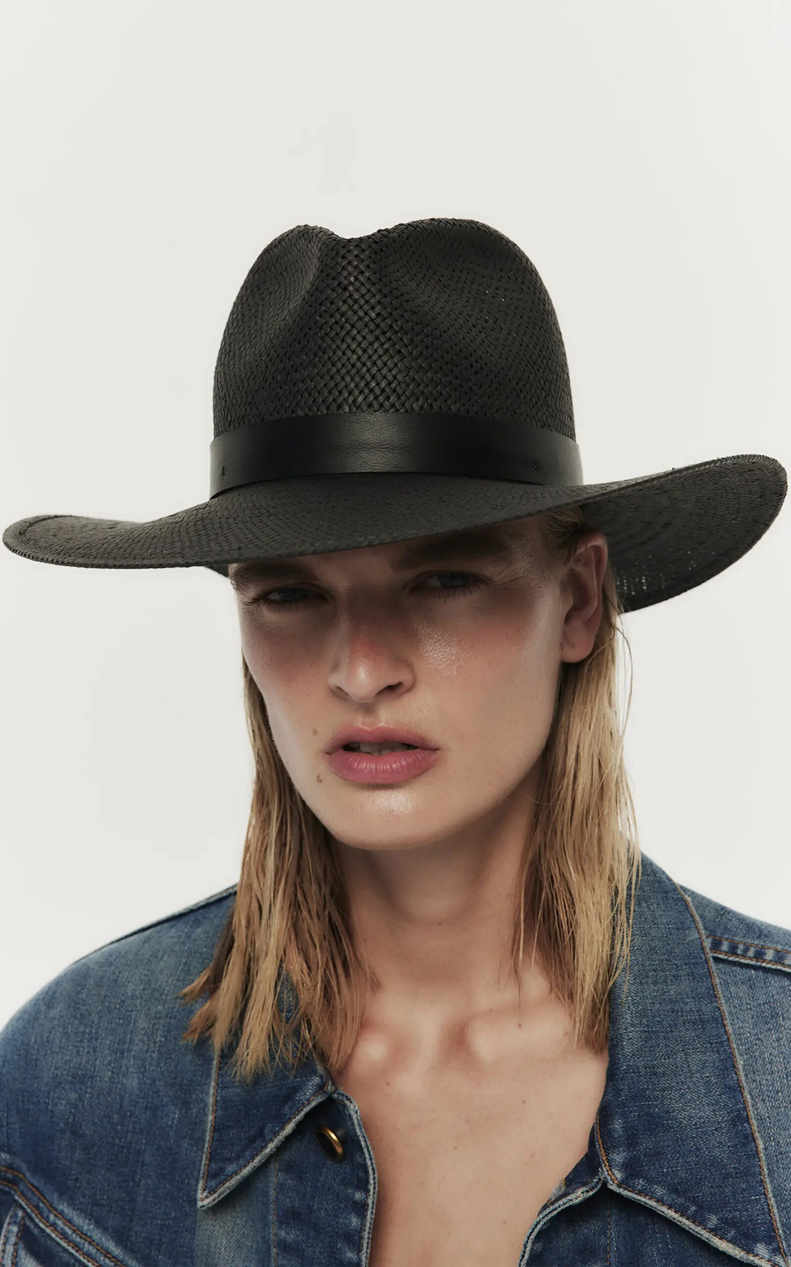 Simone Straw Hat black - 2