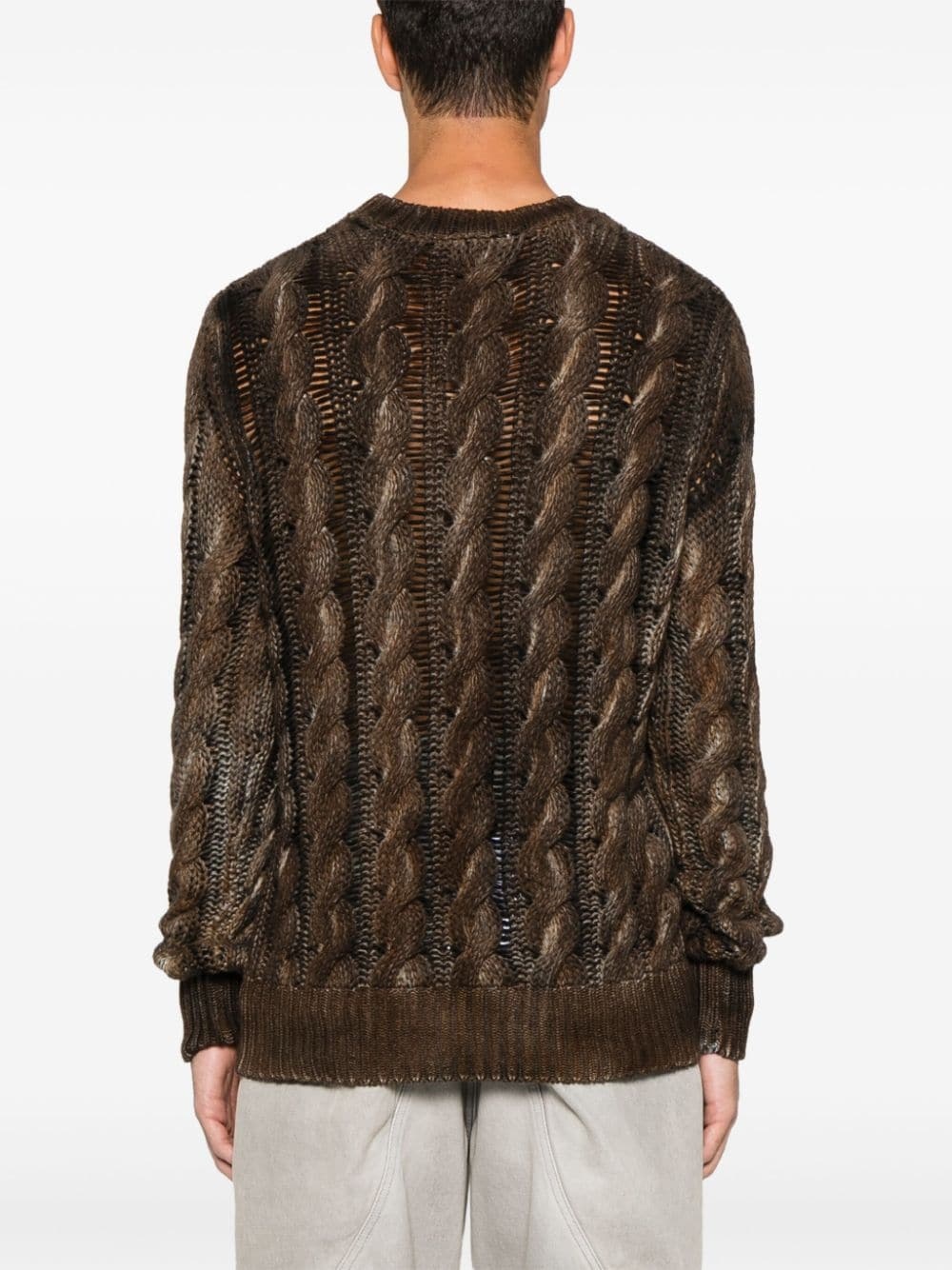 cable-knit sweater - 4